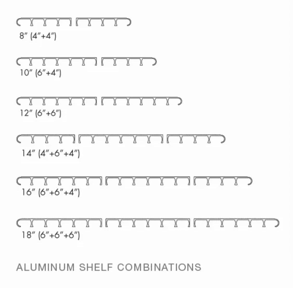 12&quot; Deep Aluminum Shelf